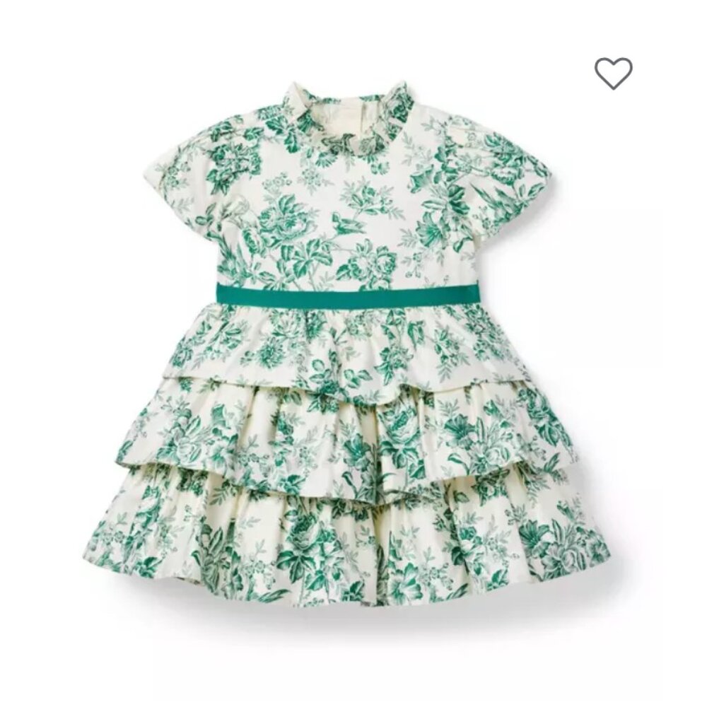 Janie and Jack - Floral Toile Tiered Dress